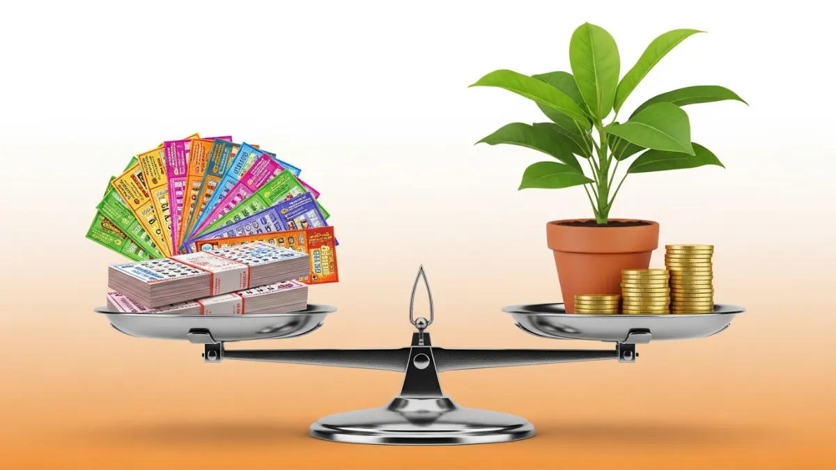 Difference between lottery luck and financial investment